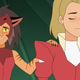 Catra and Adora share an uncommonly tender moment during She-Ra.